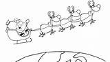 Weihnachtsmann Rentierschlitten Malvorlage Schlitten Ausmalbild Ausdrucken Malvorlagen Malen Drucken sketch template