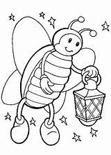 Firefly Coloring Printable Drawing Pages Getdrawings Getcolorings Color Starry sketch template