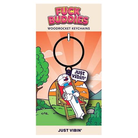 Wood Rocket S Fuck Buddies Just Vibin Enamel Keychain Sex Toys
