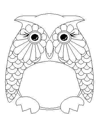 pin  mickey kyker  embroidery owl coloring pages coloring pages