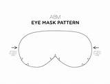 Mask Eye Make Own Abeautifulmess Diy Sleep Masks Pattern アイ マスク Sewing Blindfold Paper Mess Beautiful Kids Felt Choose Board sketch template