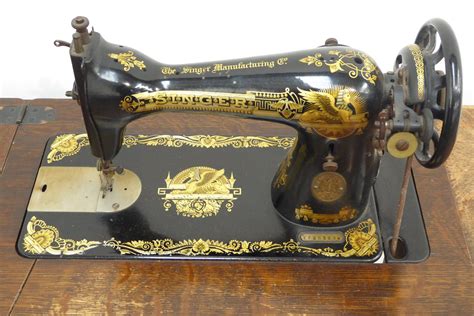 early  century oak singer treadle sewing machine cm  cm hcm antiques fine art