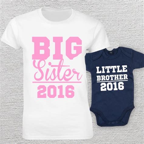 Big Sister Little Brother Matching T Shirt And Vest