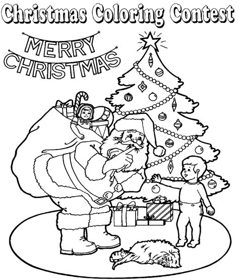 paper dolls  christmas coloring contest