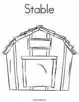 Stables Stable sketch template