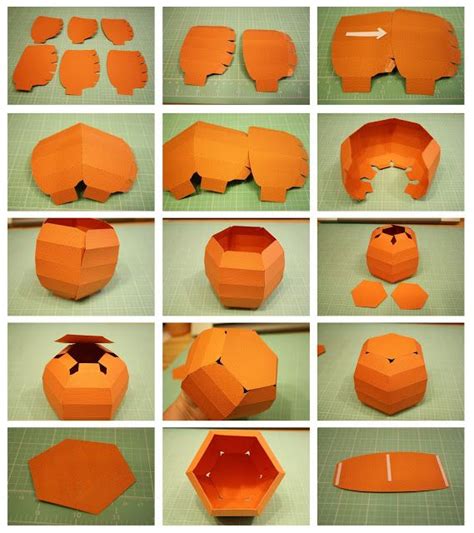 bits  paper  pumpkin box pumpkin template paper pumpkin
