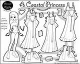 Printable Dolls Marisole Colouring Coastal Paperthinpersonas Child Paperdolls Colored sketch template
