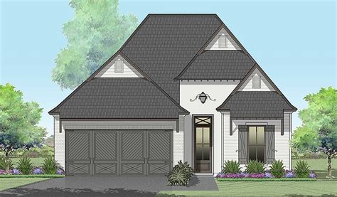french country style house plan    bed  bath  car garage french country style