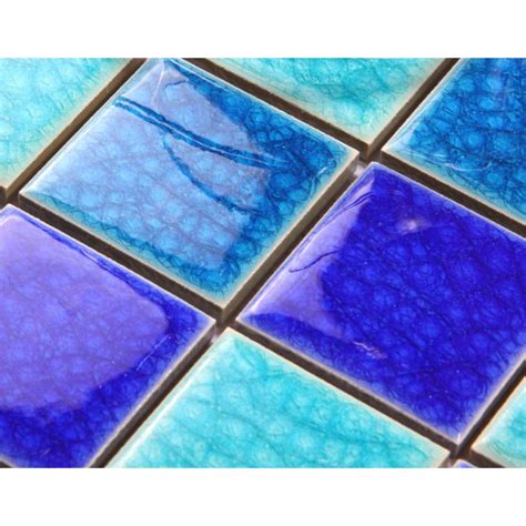 crackle glass tile  porcelain base swimming pool tiles flooring