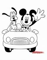 Mickey Pluto Coloring Mouse Pages Popular sketch template