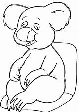 Koala Coloring Pages Koalas Happy Printable Kids Bear Animal Supercoloring Animalplace Categories sketch template