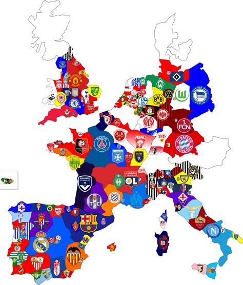 map  top division football clubs  major maps   web