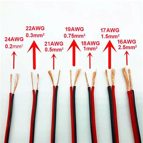 electrical wires gauge awg  pure copper wires red black mm