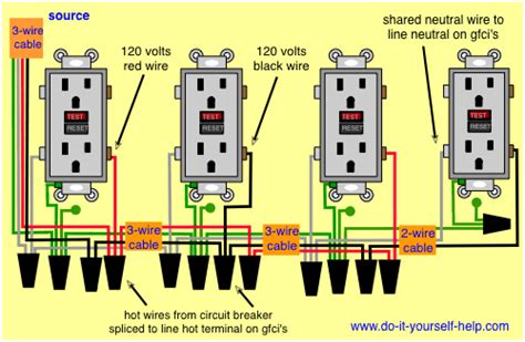 wiring multiple gfci schematic gfci wiring multiple outlets diagram nice incorrect