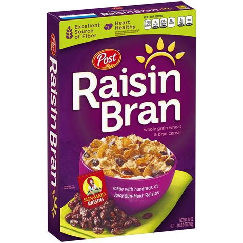 post raisin bran  grain wheat bran breakfast cereal kosher