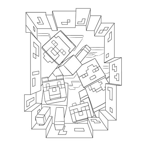 printable coloring pages minecraft