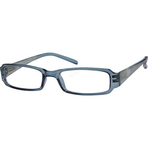 Blue Rectangle Glasses 236516 Zenni Optical Eyeglasses
