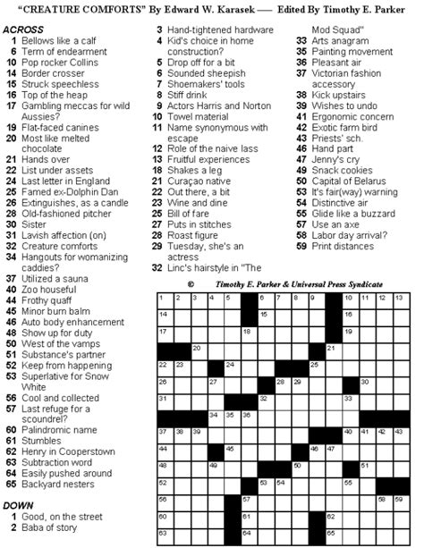 printable crossword puzzles medium difficulty