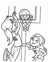 Basketball Coloring Pages Children Kids Coloriage sketch template