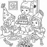 Coloring Party Pages Pajama Birthday Cake Cooking Getcolorings Netart sketch template