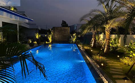 modern villa  tropical swimming pool builder  thailand thai home