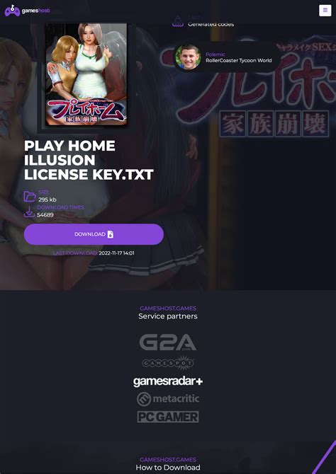 gameshost games play home license key gameshost service partners play