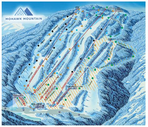 mohawk mountain plan des pistes de ski mohawk mountain