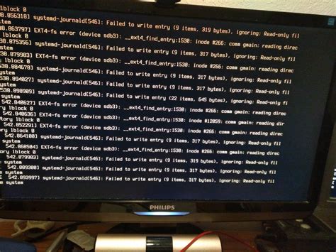 ext fs error device sdb extfindentry ubuntu