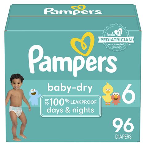 pampers baby dry extra protection diapers size   count walmartcom