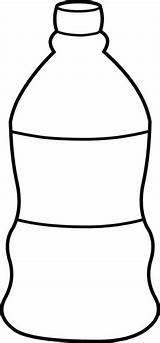 Bottle Water Clipart Clip Soda Plastic Cliparts Line Jug Drawing Liter Bottled Kids Template Coloring Empty Transparent Library Blank U0026 sketch template