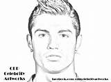 Ronaldo Cristiano Colorare Disegno Juve Lewandowski sketch template