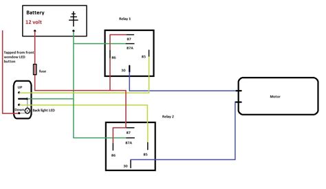 electric windows relay diagram  fiat forum