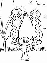 Trolls Coloring Pages Book Poppy Coloriage Rocks Print Cute sketch template