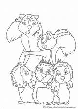 Coloring Pages Hedge Over Printable Nut Job Library Getcolorings Color sketch template