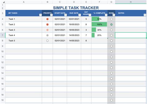 ultimate task tracker template  excel