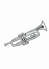 Trompette Coloriage Musical Fun Musikaler Instrumentos 2239 487d Slalom Serrure Cerveau Cerf Réponse Sheets sketch template