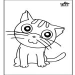 cats animals coloring pages