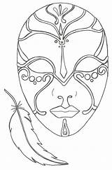 Mascara Masque Mascaras Masken Maszk Decoplage Plume Venezianische Sablon Máscaras Máscara Masques Ojos Maschere Maskara Karneval Faschingsmasken Maske Fasching Basteln sketch template