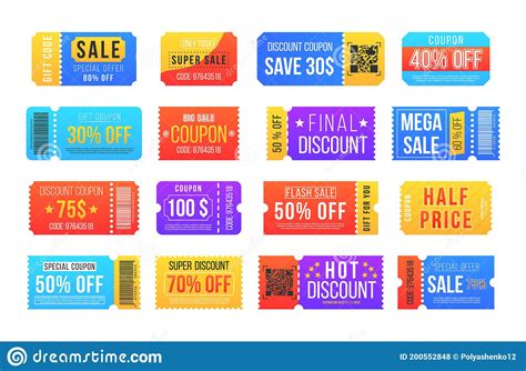 discount ticket coupon stock vector illustration  discount
