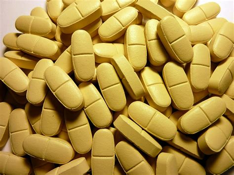 yellow pills  image