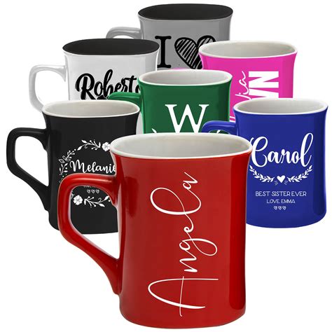 personalized  mug  oz  oz premium engraved custom etsy