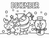 December Coloring Pages Printable Sheets Months Kids Colorear Year Book Coloringcrew Winter Coloriage Happy Coloringfolder Print Malvorlagen Adult sketch template