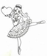 Ballerina sketch template