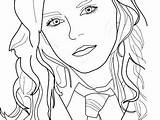 Coloring Pages Hermione Granger Slytherin Potter Harry Grangers Name Color Getdrawings Getcolorings Template sketch template