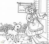 Mary Had Lamb Little Coloring Printable Pages Getcolorings sketch template
