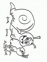 Coloriage Escargots Dauphin Dessin Dedans Caracol Lumache Escargot Greatestcoloringbook Gifgratis Lescargot Outros Prend Ton sketch template