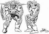 Doomsday Superman Comics Concept Character sketch template