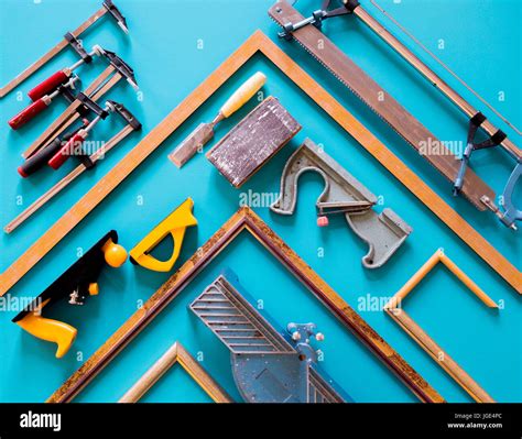 tools  picture frame parts stock photo alamy