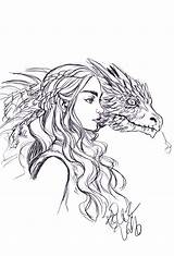 Daenerys Targaryen Deviantart sketch template