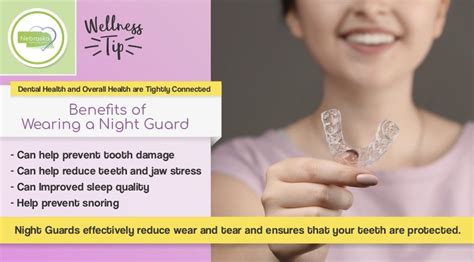 wellness tip benefits  wearing  night guard dental guard snoring